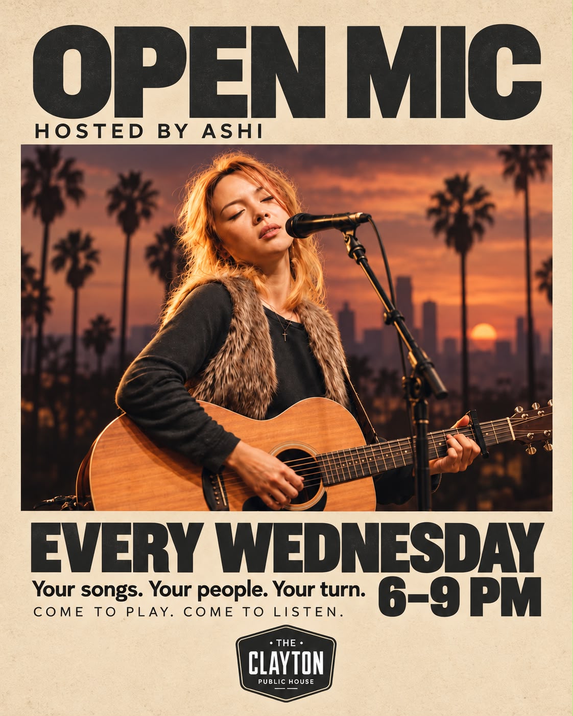 Open Mic Night Surrey – Every Wednesday at The Clayton